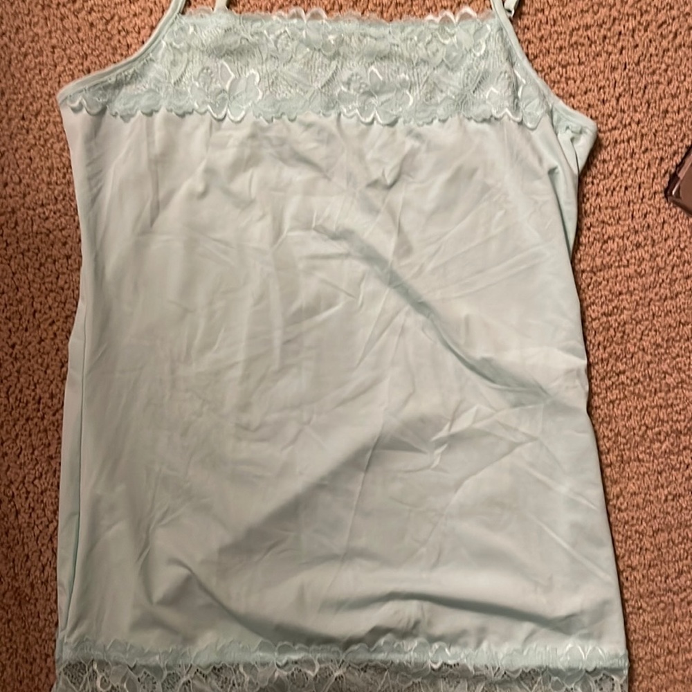 Lite blue/ teal dressy tank top